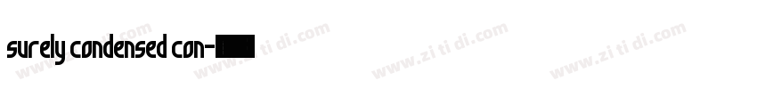 surely condensed con字体转换